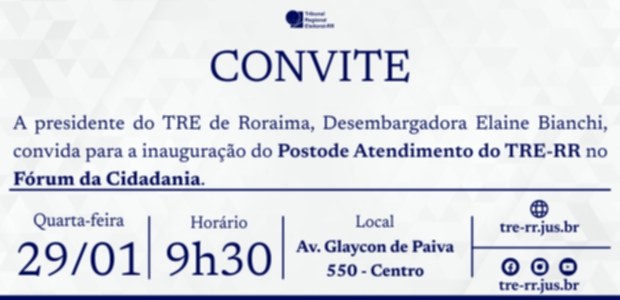 Card com fundo branco, no centro do topo está escrito na cor azul: ‘’Convite’’, logo abaixo o se...